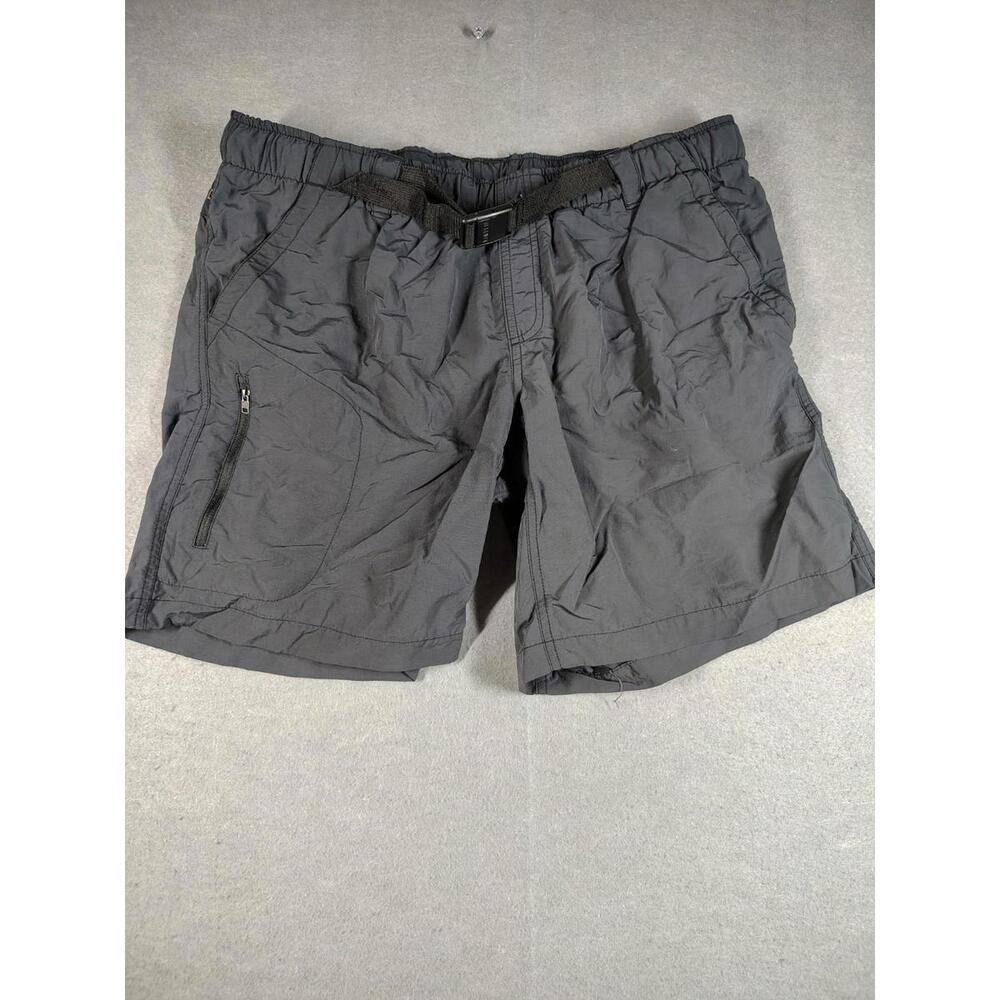 KOPPEN Mens Large Nylon Shorts Swim Trunks Belted Mesh Lined Adjustable EUC